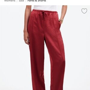 Madewell Red Relaxed Trousers for Casual Wear